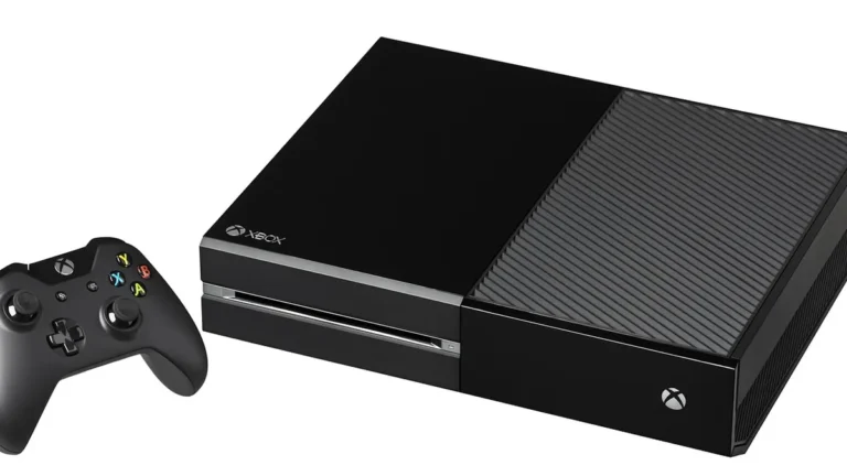 A black Xbox One console and its matching wireless controller are displayed against a clean white background.