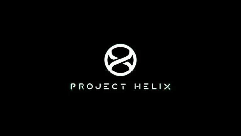 The white Project Helix logo with a stylized circular helix symbol on a black background.